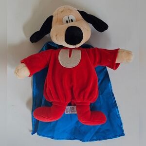 Rare Vintage Underdog A&A Plush Inc 1999 Blue Cape Superhero Stuffed Animal